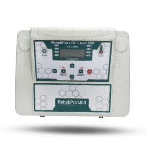 Mini Deep Heat, Combi, and Traction Portable Multi-Modality Physiotherapy Machine (Pro White Edition - 2 Key Matrix)